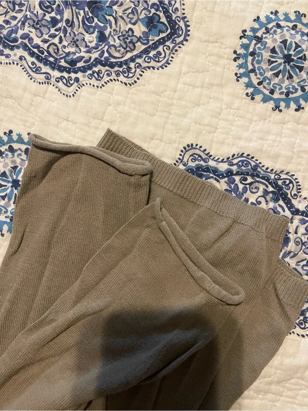 united states sweaters Taupe Cowl Neck Lightweight Women's Sweater